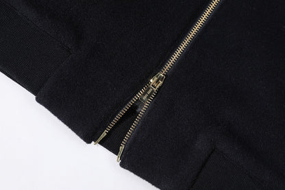 Miu Miu Zip-Up Sweatshirt "Black"