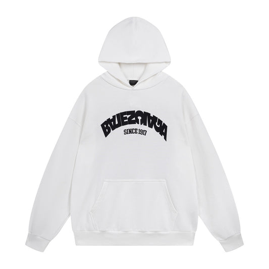 Balenciaga Round Backflip Hoodie "White-Black"