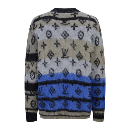Louis Vuitton Monogram Mohair Cardigan "Blue"