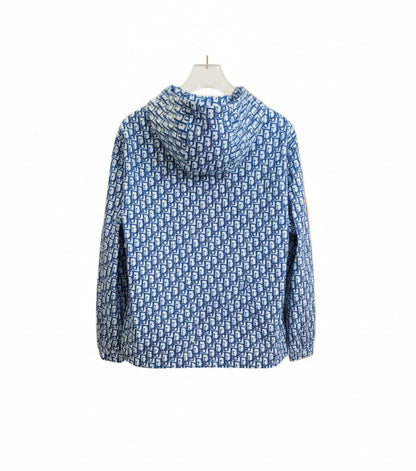 Dior Monogram Windbreaker Jacket "White-Blue"