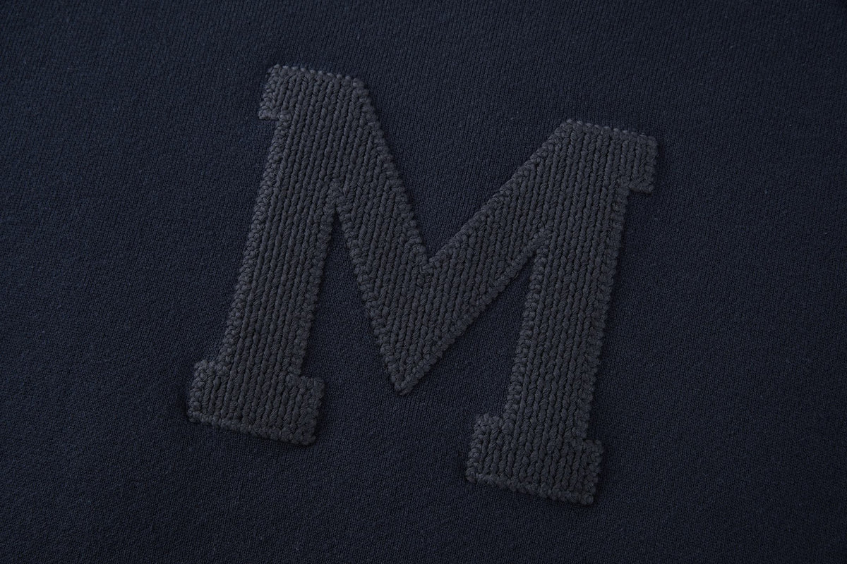 Moncler Monogram Cotton Blend Jumper "Navy Blue"