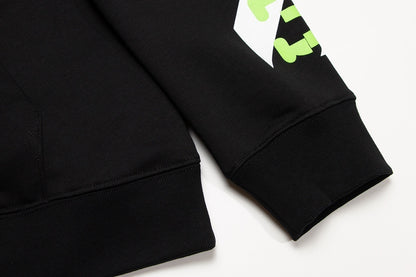 Off-White Opposite Arrow Boxy Hoodie "Black-Lime"