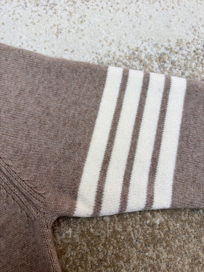 Thom Browne 4-Bar Wool Sweater "Beige"