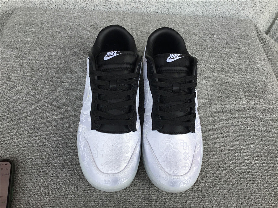 Clot x Fragment Design x Nike Dunk "White-Black"