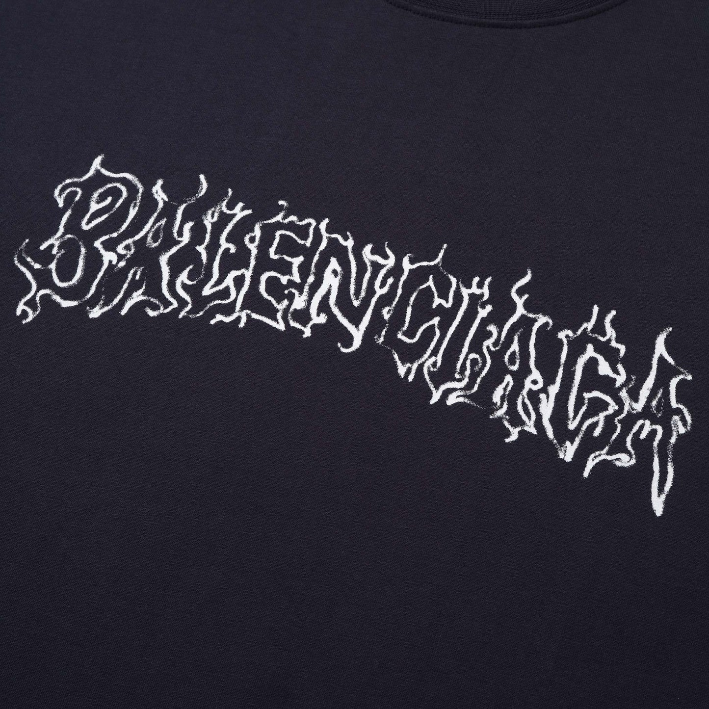 Balenciaga DIY Metal Outline Logo T-Shirt "Black"
