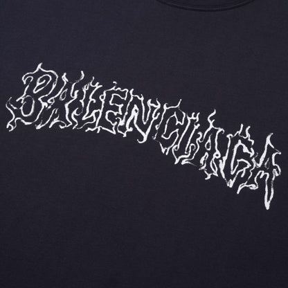 Balenciaga DIY Metal Outline Logo T-Shirt "Black"