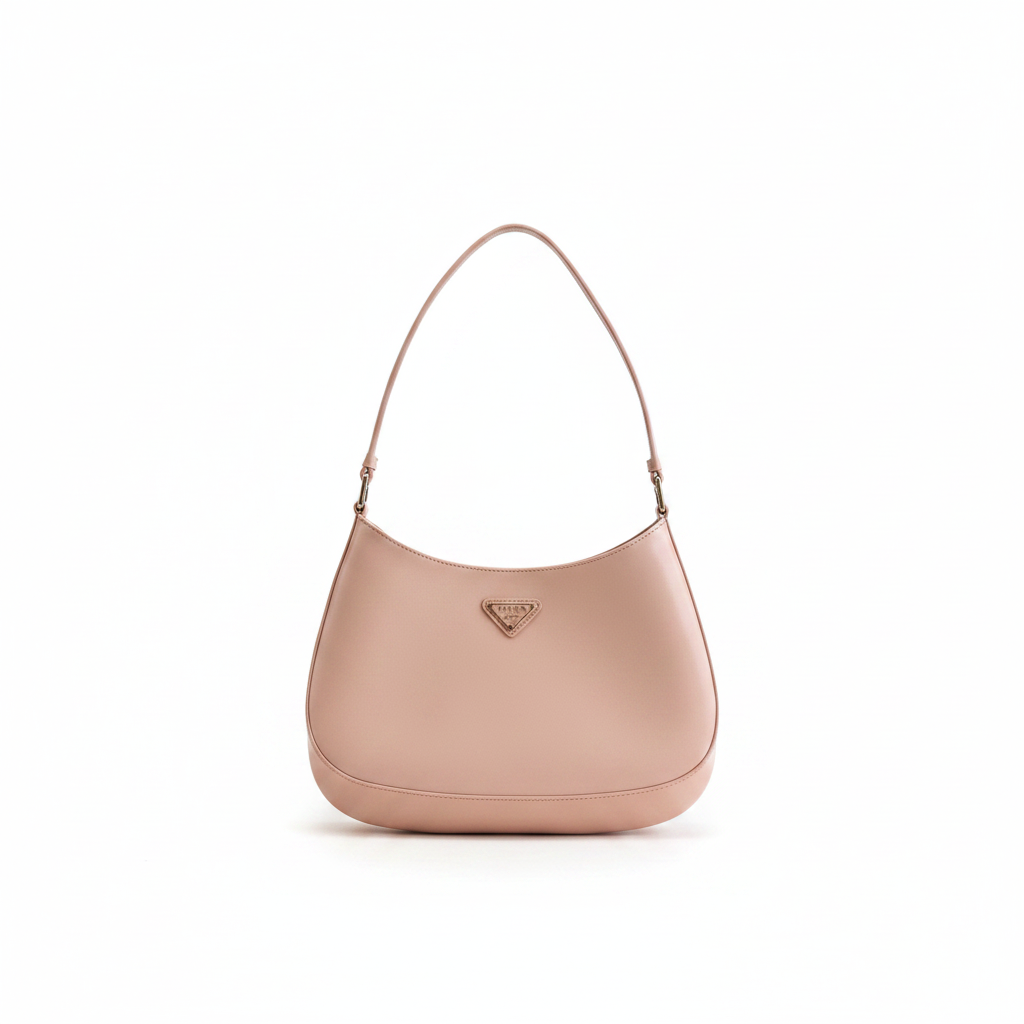 Prada Cleo Brushed Leather Shoulder Bag
