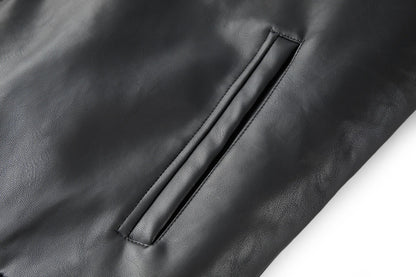 Prada Leather Bomber Jacket "Black"