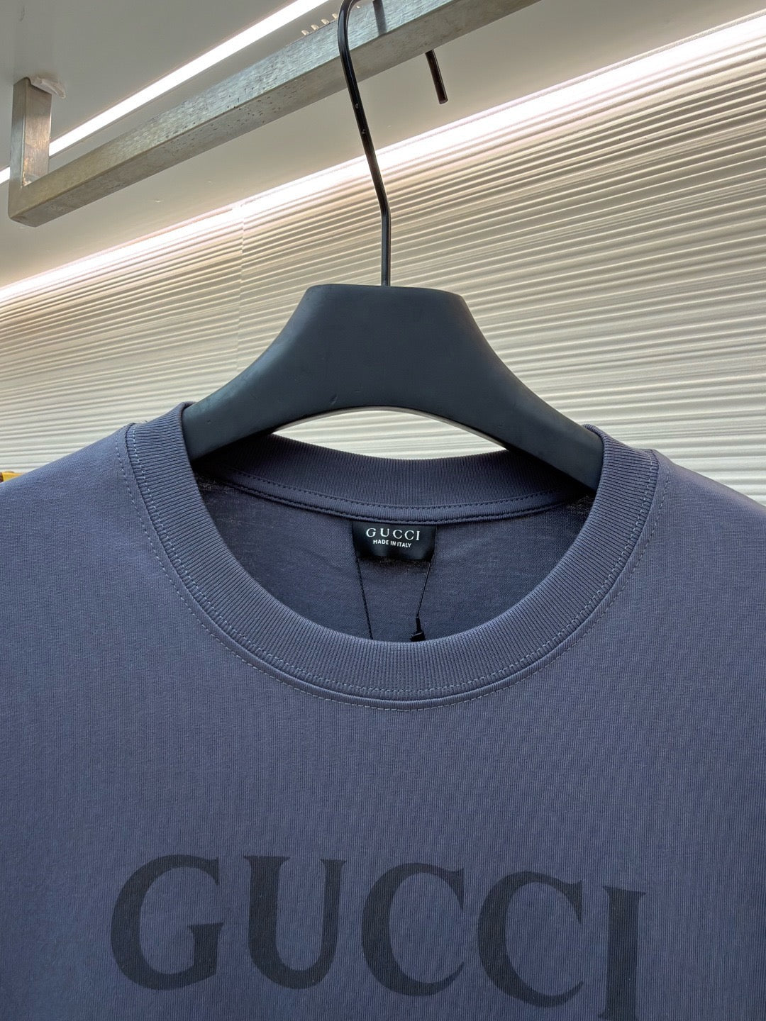 Gucci Cotton Jersey T-shirt with Devoré Detail "Grey"