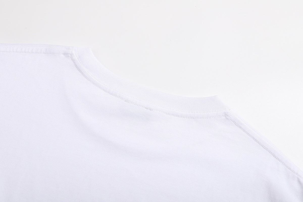 Dior x Lewis Hamilton Embroidered T-Shirt "White Cotton Jersey"