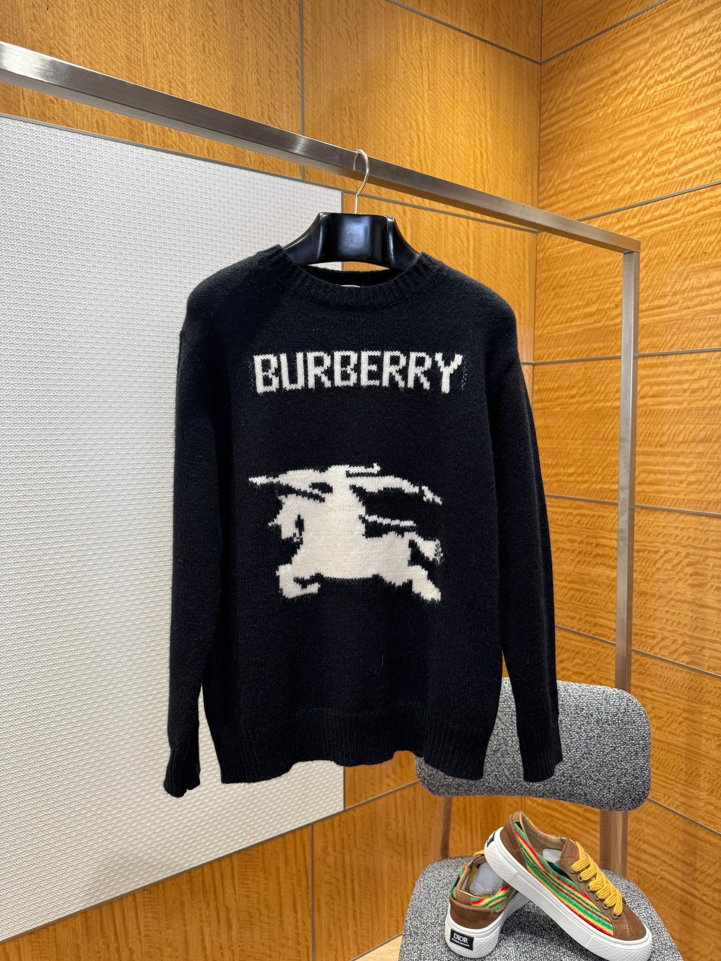 Burberry EKD Wool Cashmere Sweater "Black"