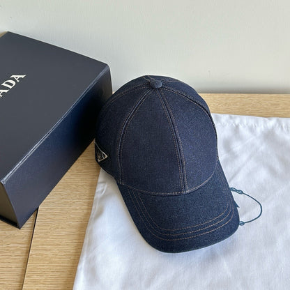 Prada Denim Baseball Cap