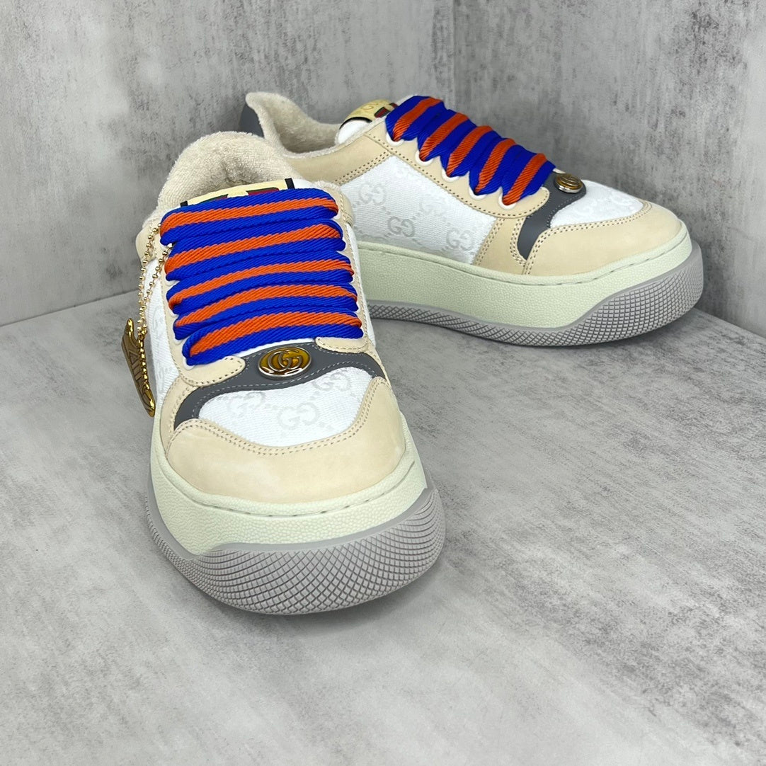 Gucci Screener Double "Beige-Grey-White Monogram"