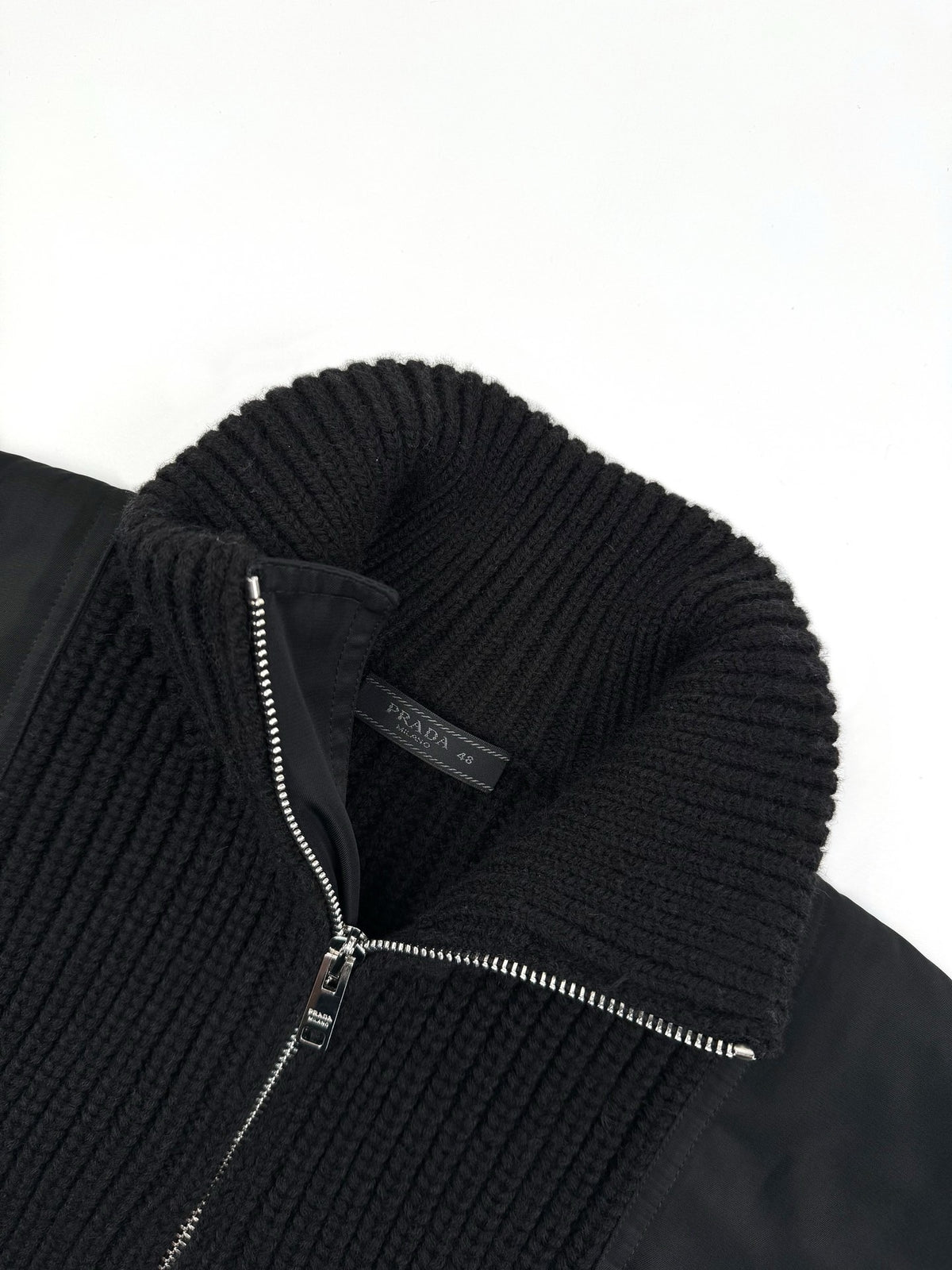 Prada Wool and Cashmere Cardigan "Black"