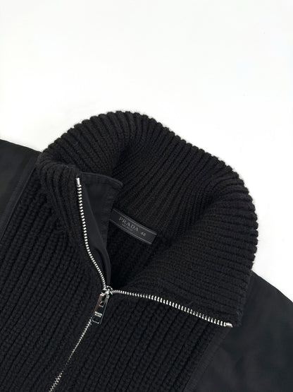 Prada Wool and Cashmere Cardigan "Black"