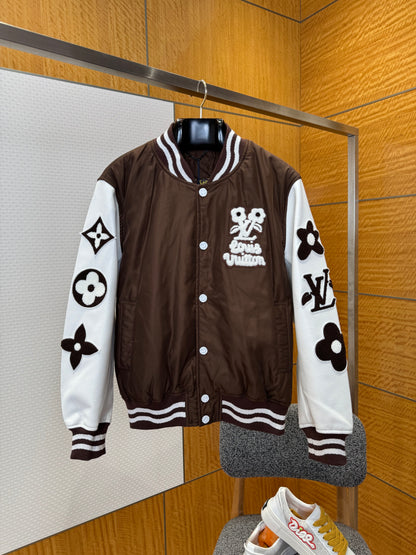 Louis Vuitton by Tyler, the Creator Embroidered Varsity Jacket "Brown"
