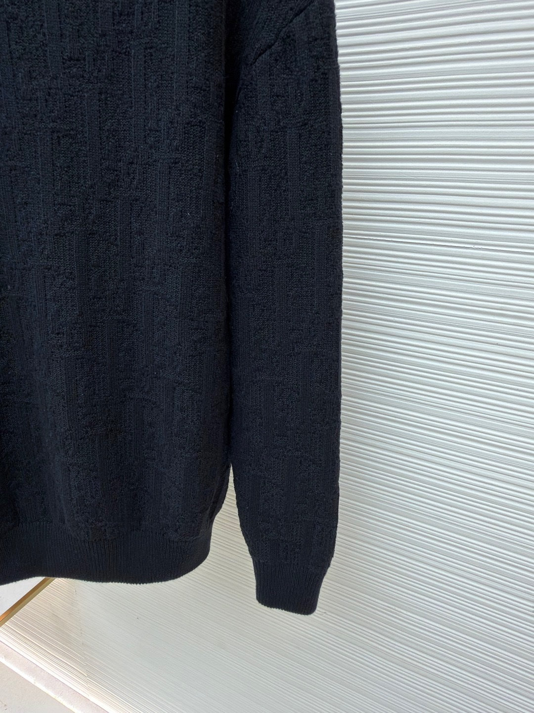 Dior Oblique Sweater "Black Cotton Blend Jersey"