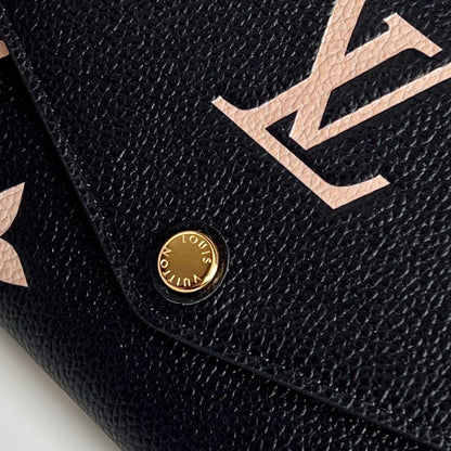 Louis Vuitton Sarah Wallet "Bicolour Monogram Empreinte Leather"