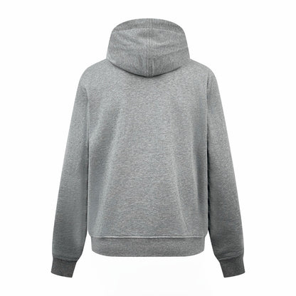Ami Paris Zip-Up Hoodie "Grey"