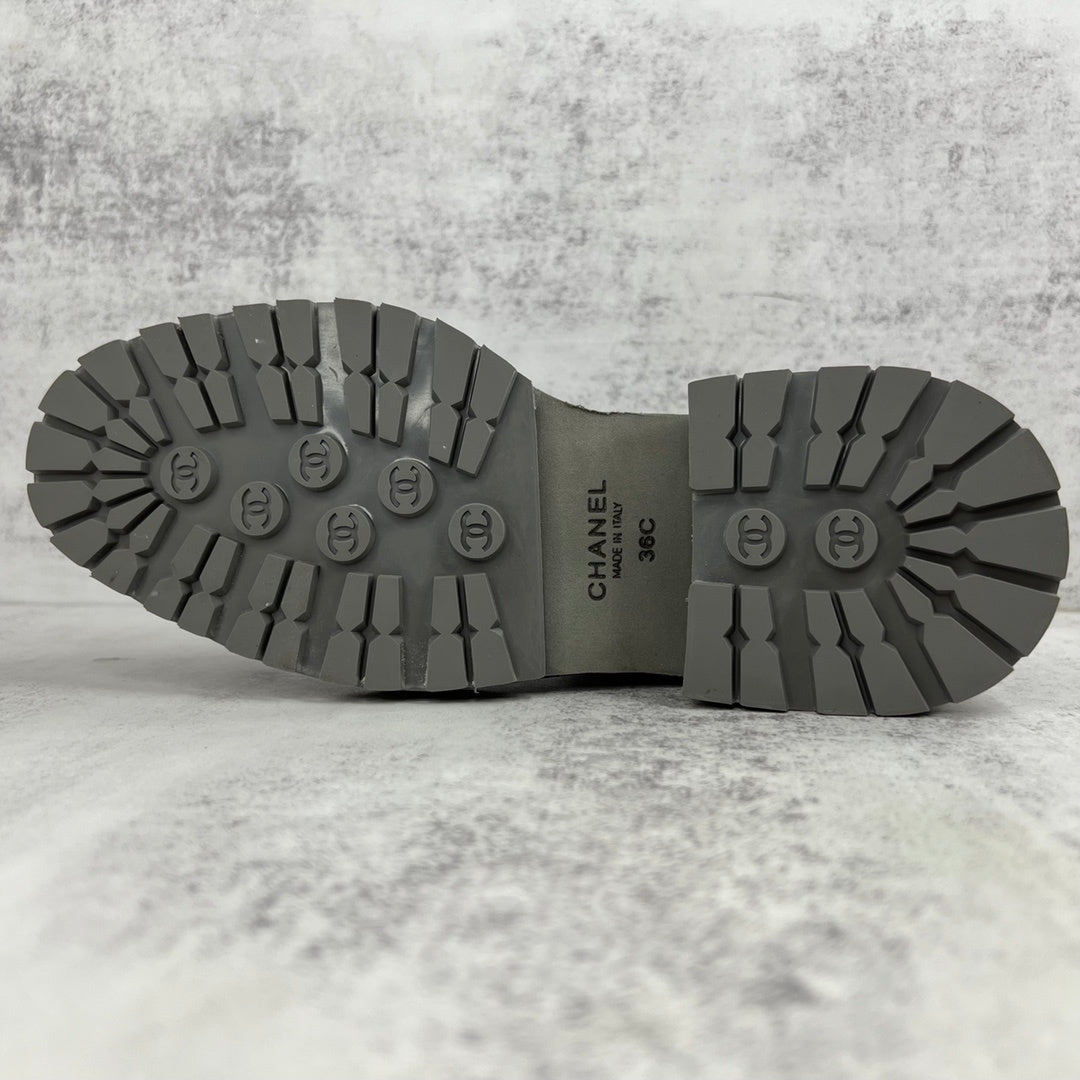 Chanel Chelsea Boots "Grey-Black"