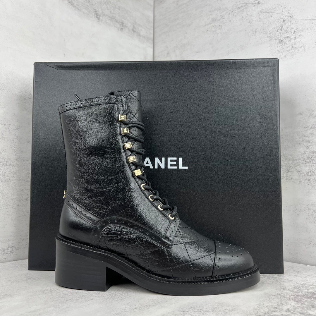 Chanel Leather Boots "Black"