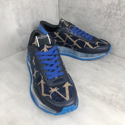 Valentino Garavani Netrunner "Blue-Black-Beige Monogram"