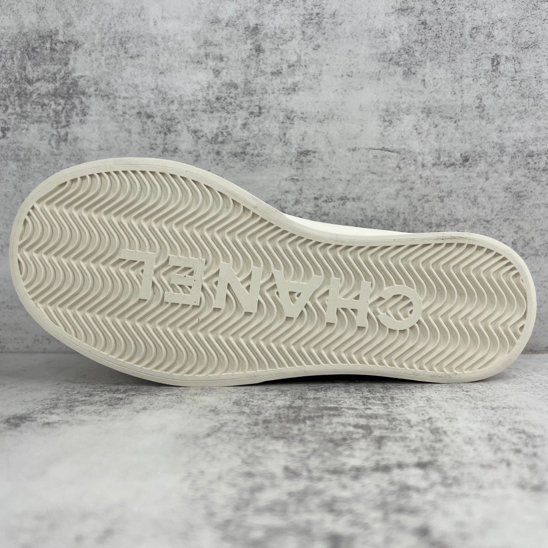 Chanel Double Strap "Beige-Black"