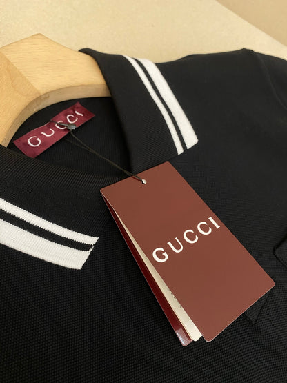 Gucci Cotton Polo T-Shirt "Black"