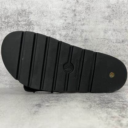 Louis Vuitton Slides "White-Black-Brown"