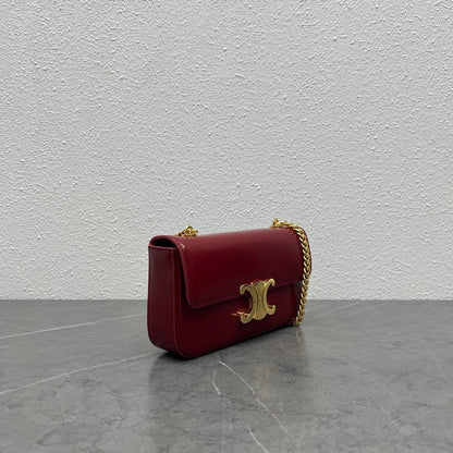 Celine Chain Shoulder Bag Claude in Shiny Calfskin