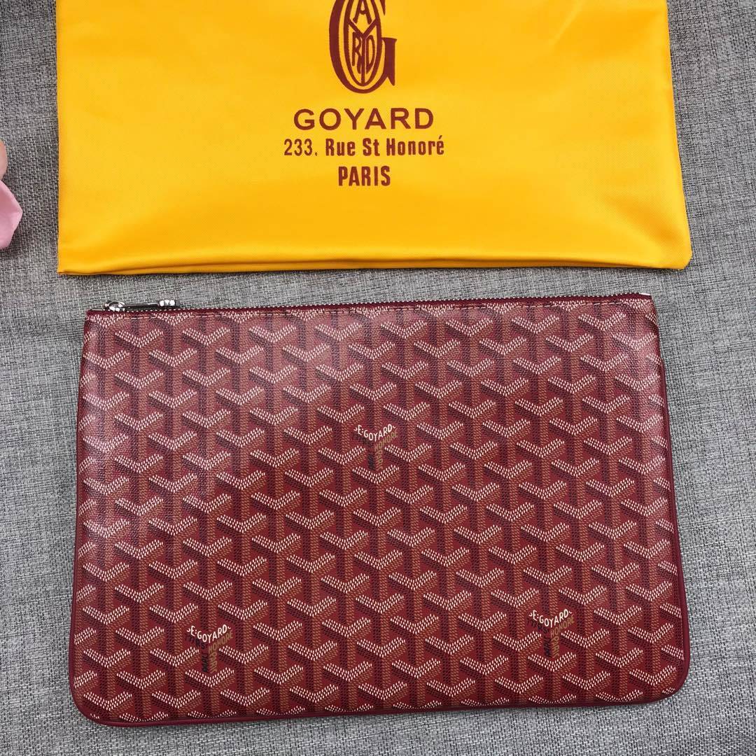 Goyard Sénat MM Pouch "Burgundy"