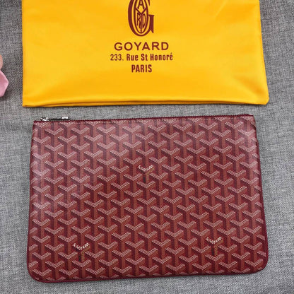 Goyard Sénat MM Pouch "Burgundy"