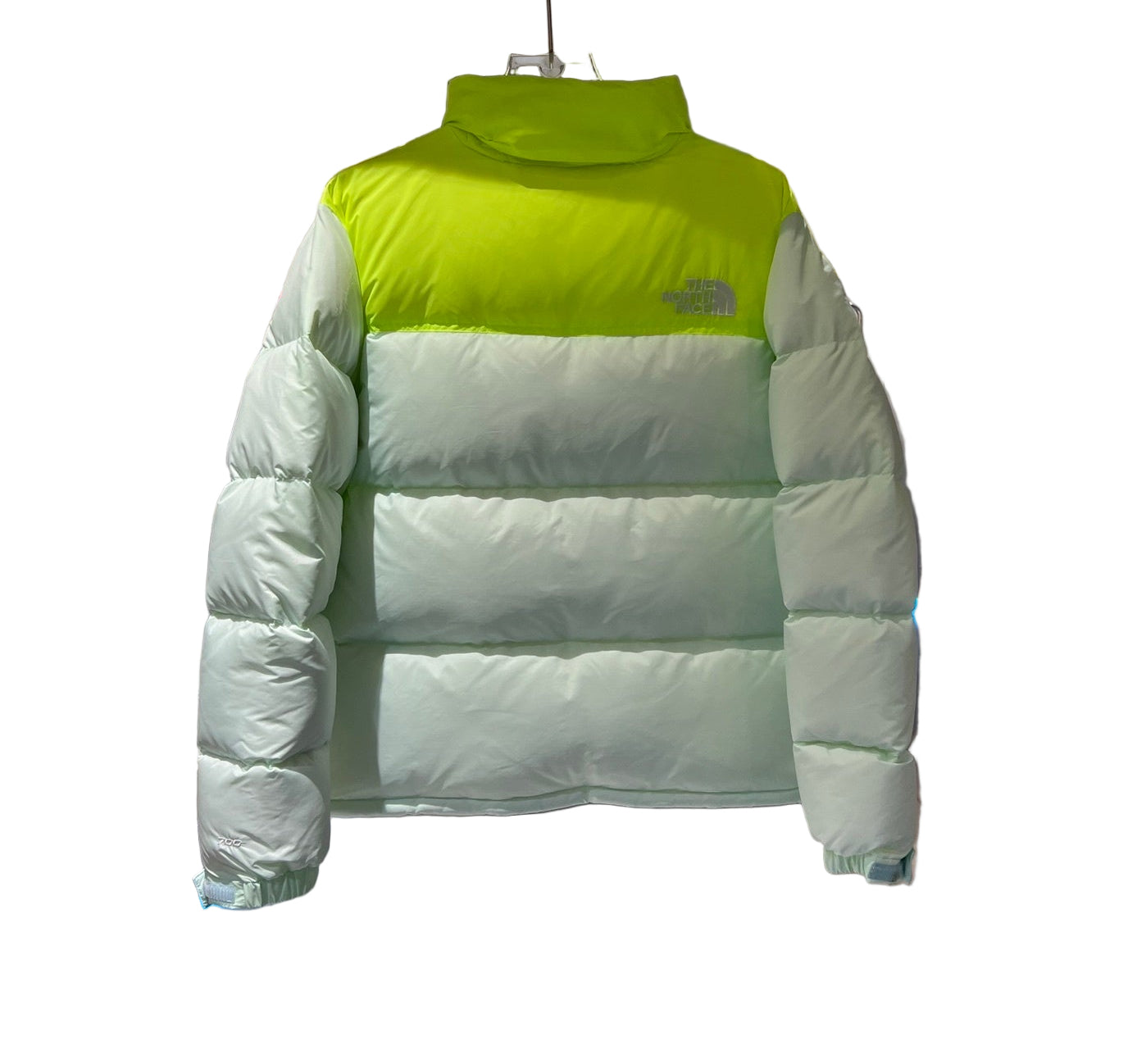 The North Face 700 Down Jacket "White-Neon Yellow"
