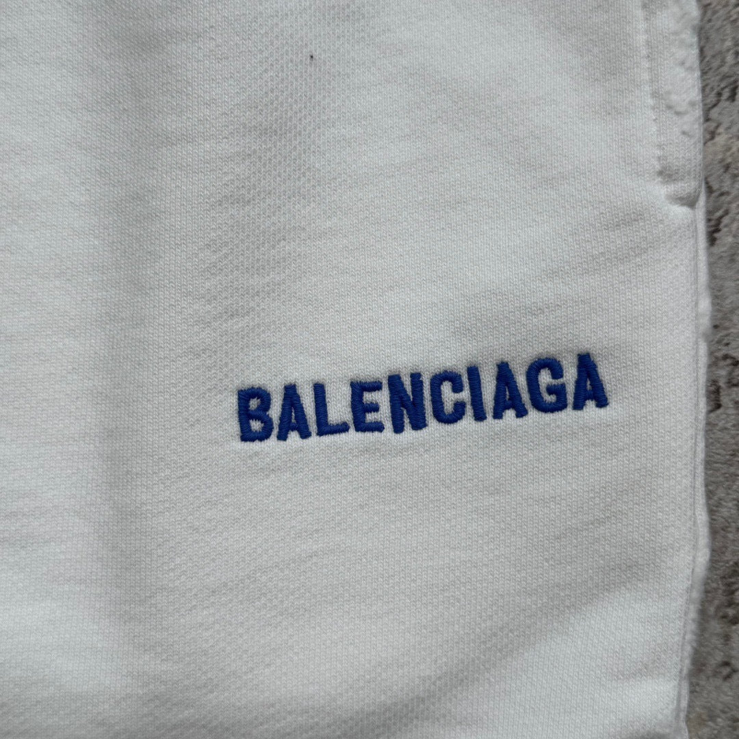 Balenciaga Shorts "White-Blue"