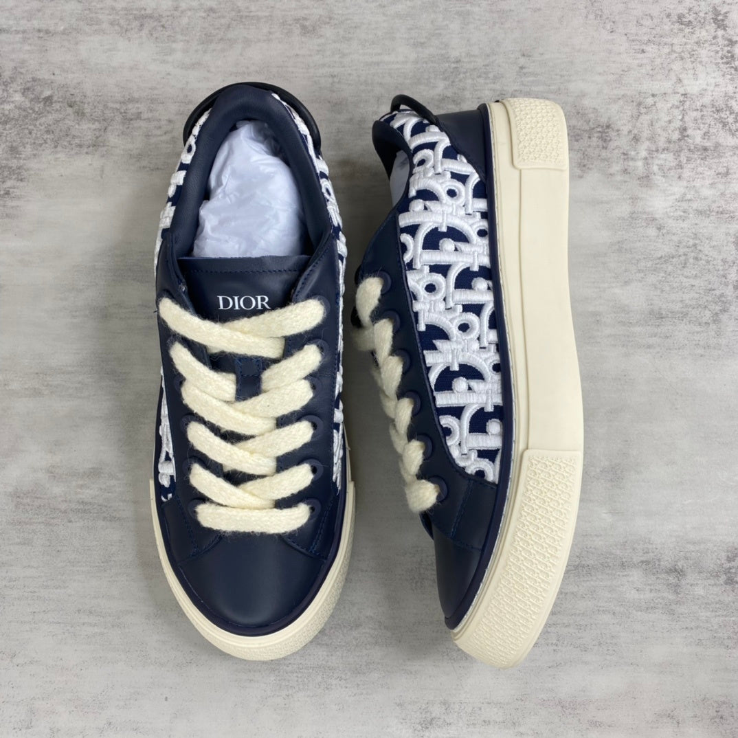 Dior B33 "Blue Oblique Embroidery"