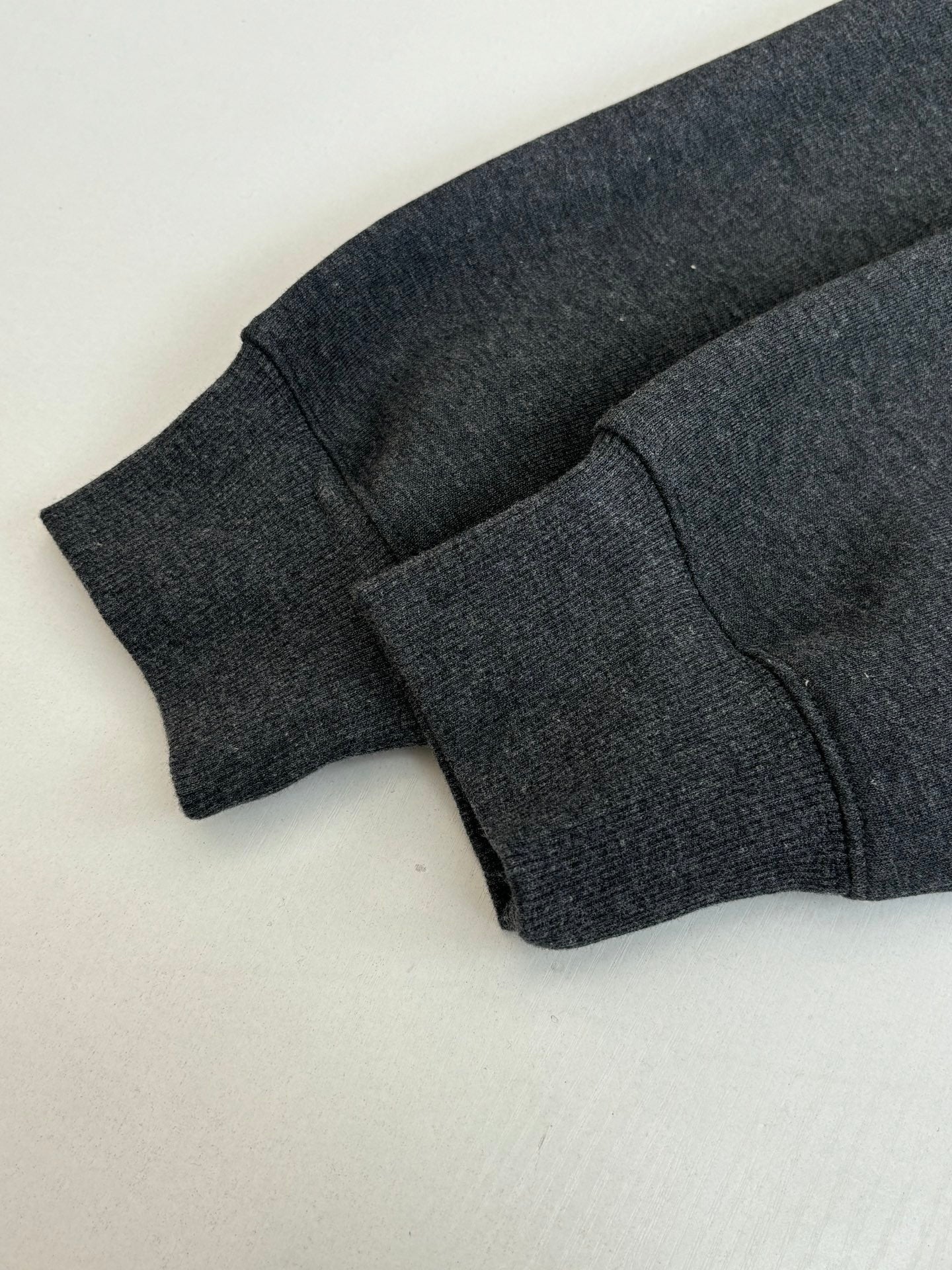 Dior CD Icon Half-Zip Sweatshirt "Deep Gray Cotton Fleece"