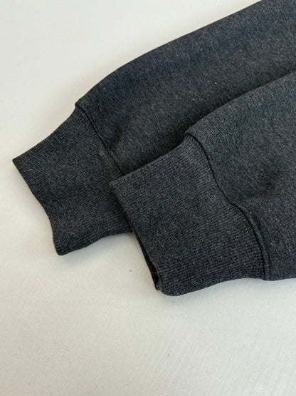 Dior CD Icon Half-Zip Sweatshirt "Deep Gray Cotton Fleece"