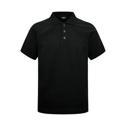 Fendi FF Monogram Polo T-Shirt "Black"