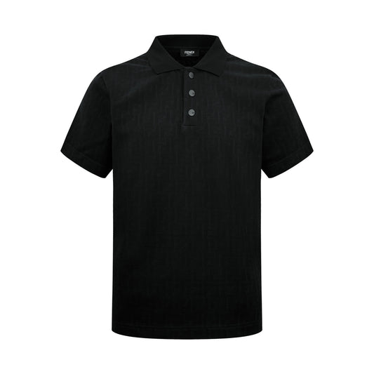 Fendi FF Monogram Polo T-Shirt "Black"
