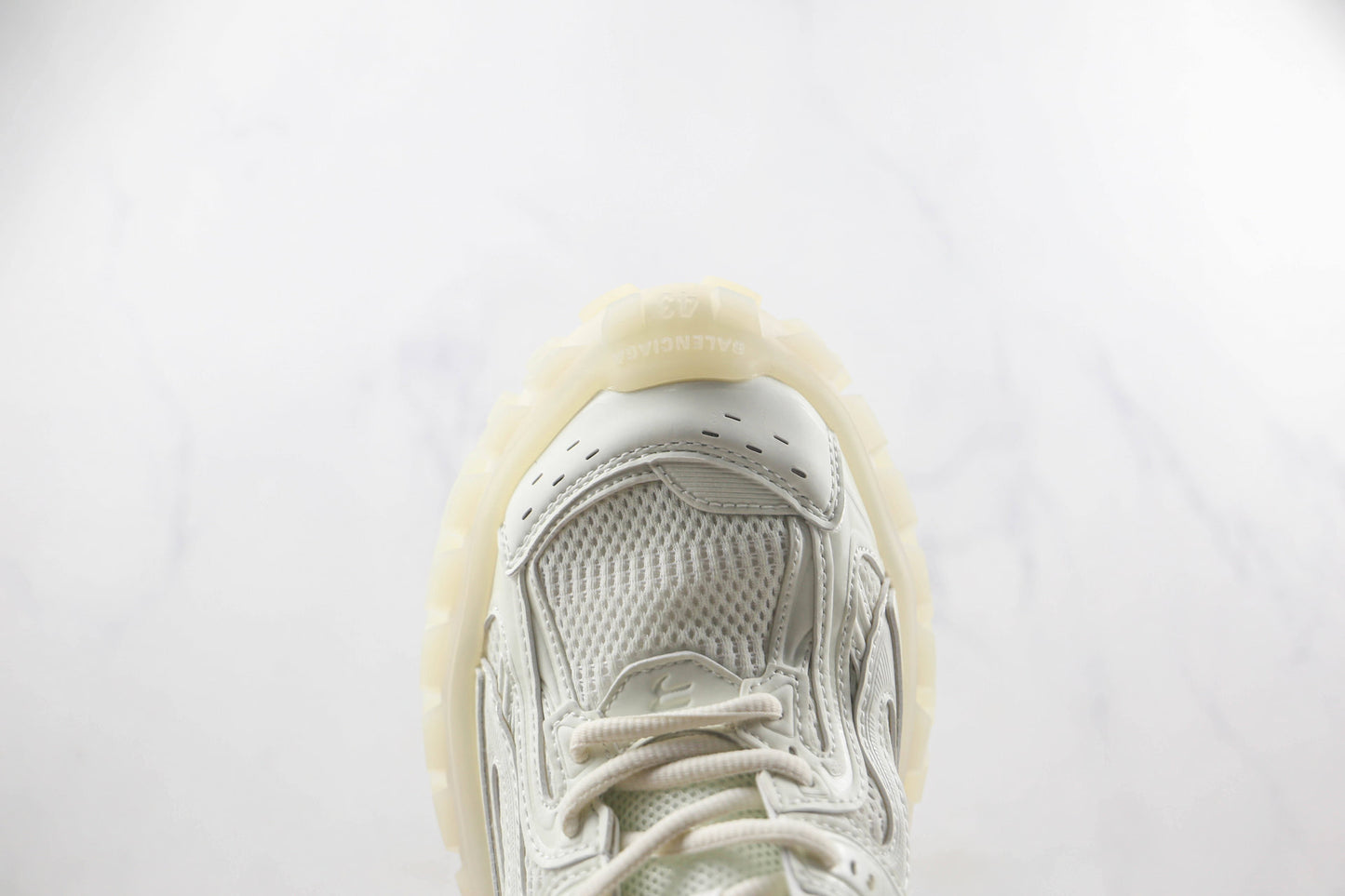 Balenciaga Bouncer "White Clear Sole"