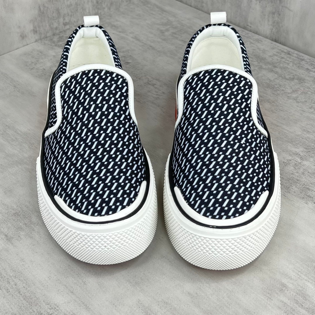 Hermes Gliss Slip-On "Black-White"