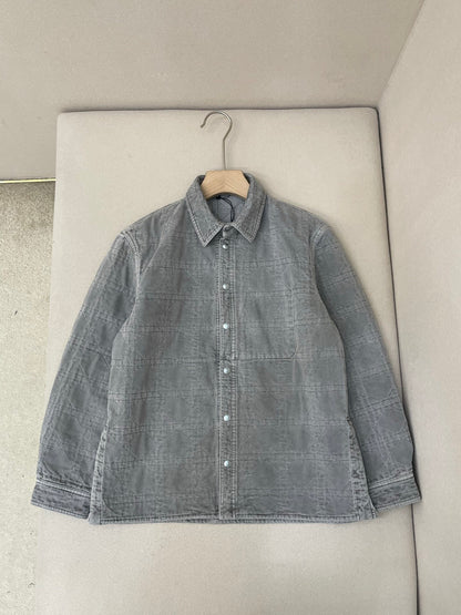 Dior Cannage Overshirt "Gray Cotton Twill"