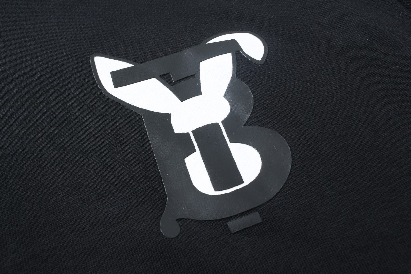 Burberry Rabbit Logo Print Hoodie "Black"