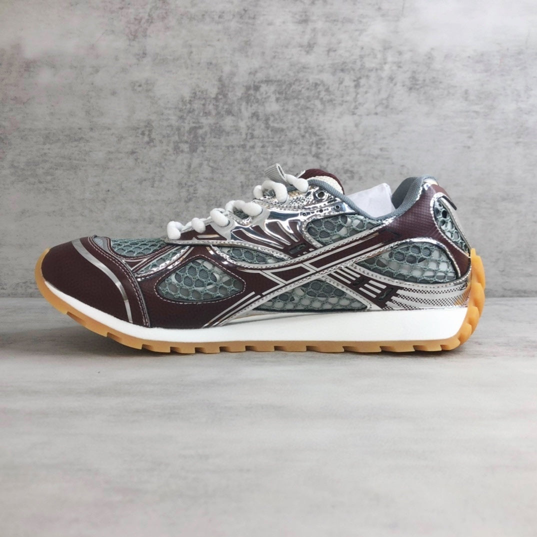 Bottega Veneta Orbit "Red-Silver"