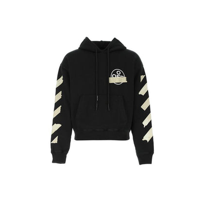 Off-White Tape Diag Arrows Hoodie "Black-Beige"