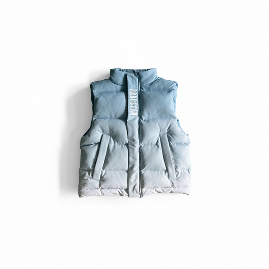 Trapstar Decoded Down Vest "Ice Blue Gradient"