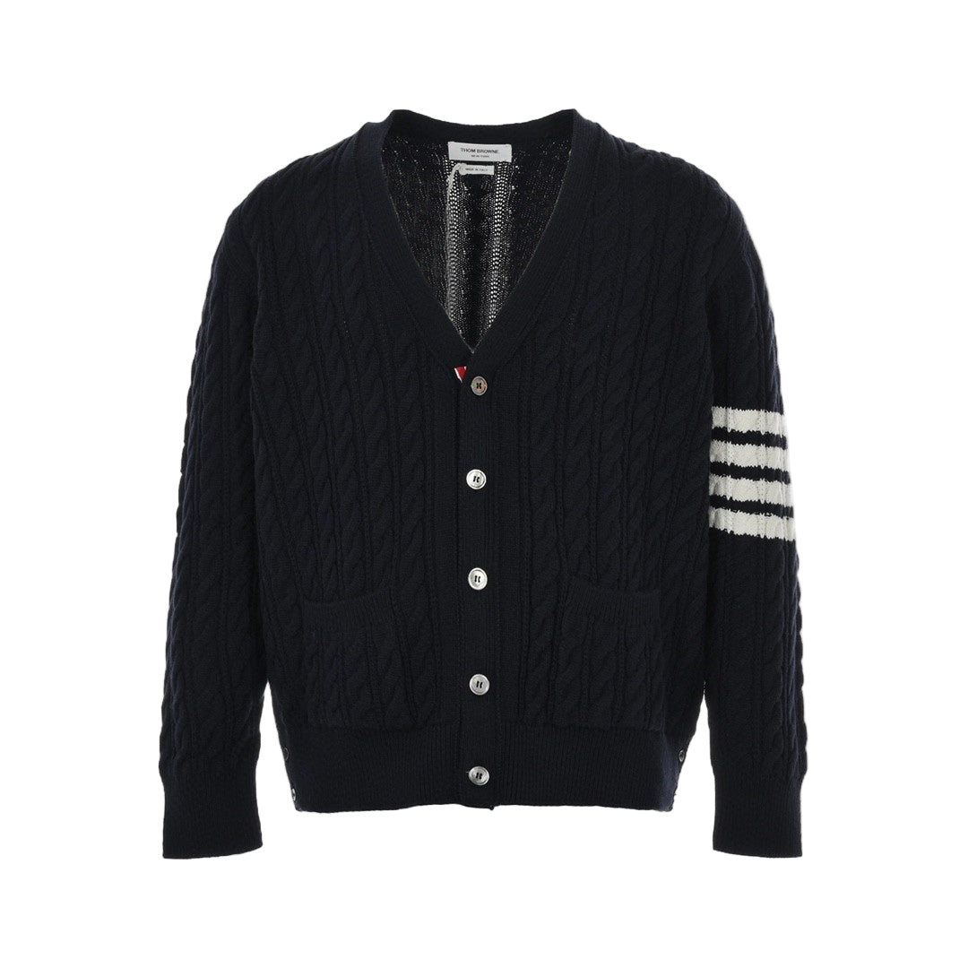 Thom Browne 4-Bar Cardigan "Black"
