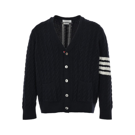 Thom Browne 4-Bar Cardigan "Black"