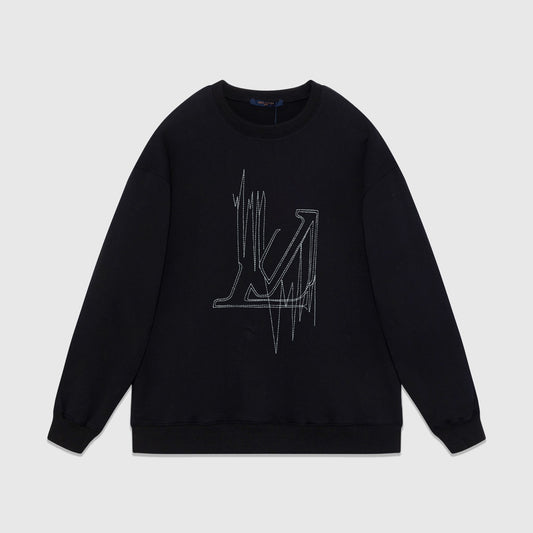 Louis Vuitton Frequency Stitch Sweatshirt "Black"