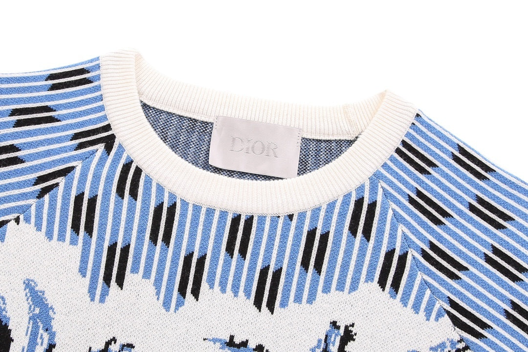 Dior Fantasy Sweater "White-Blue-Black"